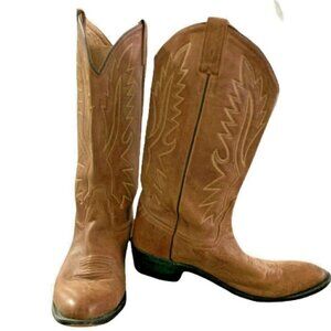 VTG Old West Leather Cowboy Boots Western Men's 10D #118N